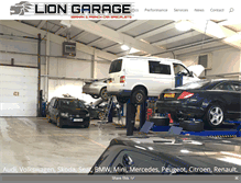 Tablet Screenshot of lion-garage.com